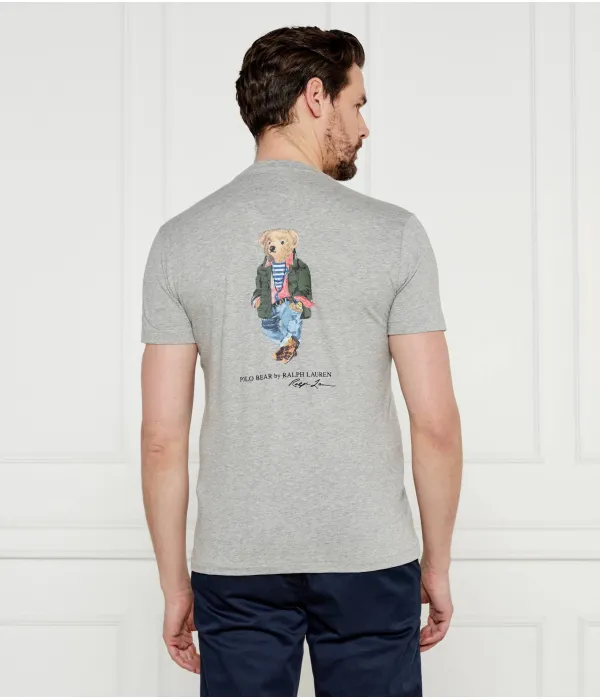 Футболка Slim fit Polo Ralph Lauren, серый — фото 4