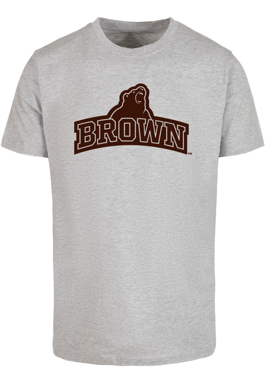 

Футболка Merchcode BROWN UNIVERSITY, пятнистый серый