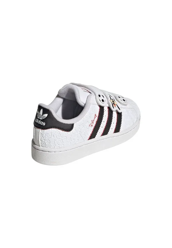 Кроссовки disney superstar ii с удобной застежкой Adidas Originals, Cloud White Core Black Red — фото 4