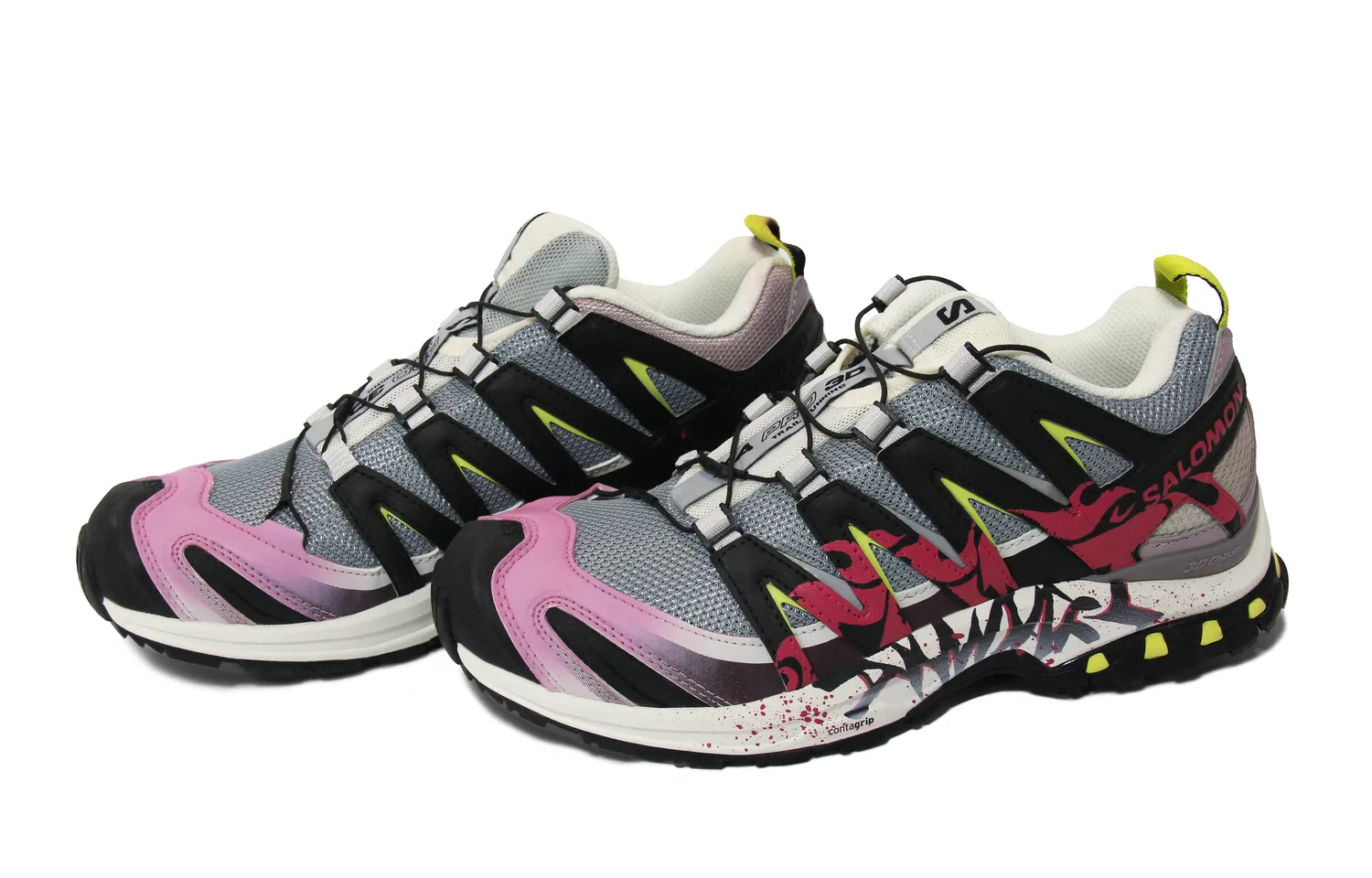 SALOMON Кроссовки для бега XA PRO 3D Mesh Cushioning Slip Resistant Abrasion Resistant Breathable Low top Unisex Gray Black — фото 4