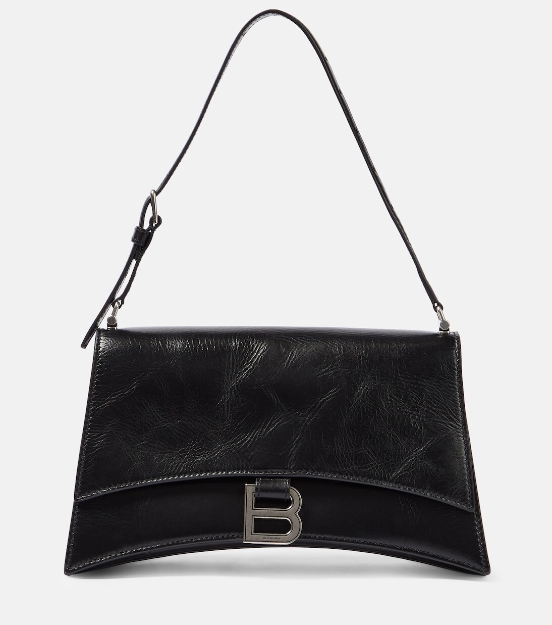 

Маленькая кожаная сумка через плечо crush Balenciaga, черный
