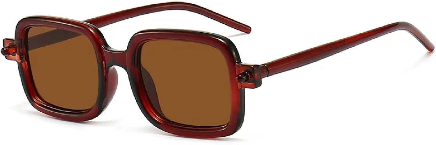 

Модные панк-солнцезащитные очки для женщин, винтажные, роскошные солнцезащитные очки для мужчин и женщин, очки для активного отдыха и путешествий, защита от УФ-излучения UV400 HUABDVCT, Brown Brown