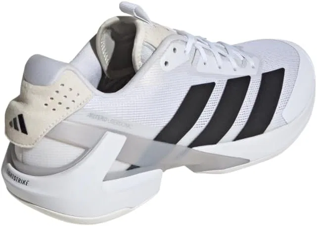Кроссовки теннисные adidas Adizero Ubersonic 5, White/Black/Silver Metallic — фото 3