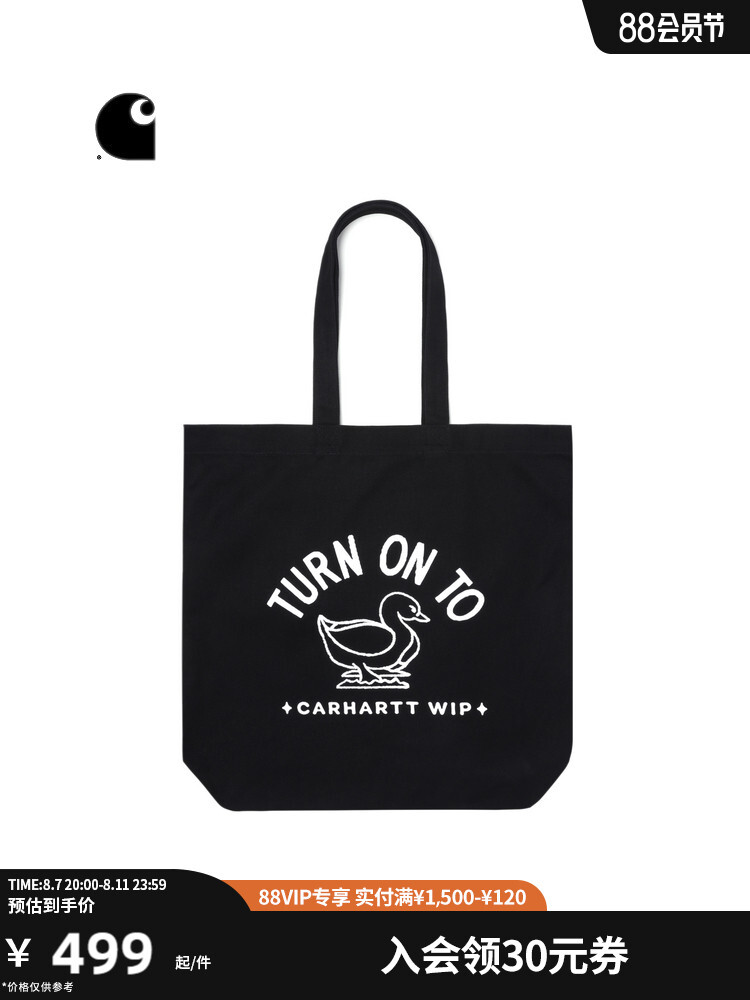 

Сумка-тоут Carhartt WIP с узором и принтом, черный