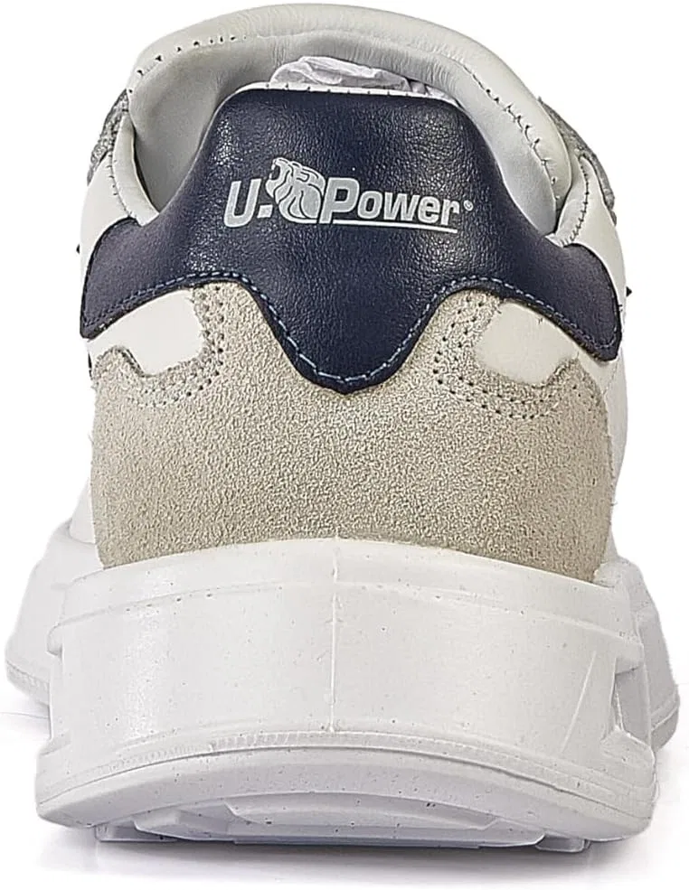 U-POWER: НЕ ВОЛНУЙТЕСЬ... БУДЬТЕ СЧАСТЛИВЫ! Универсальные оксфордские туфли Blair U-POWER DON'T WORRY... BE HAPPY!, White, Blue, Beige — фото 3