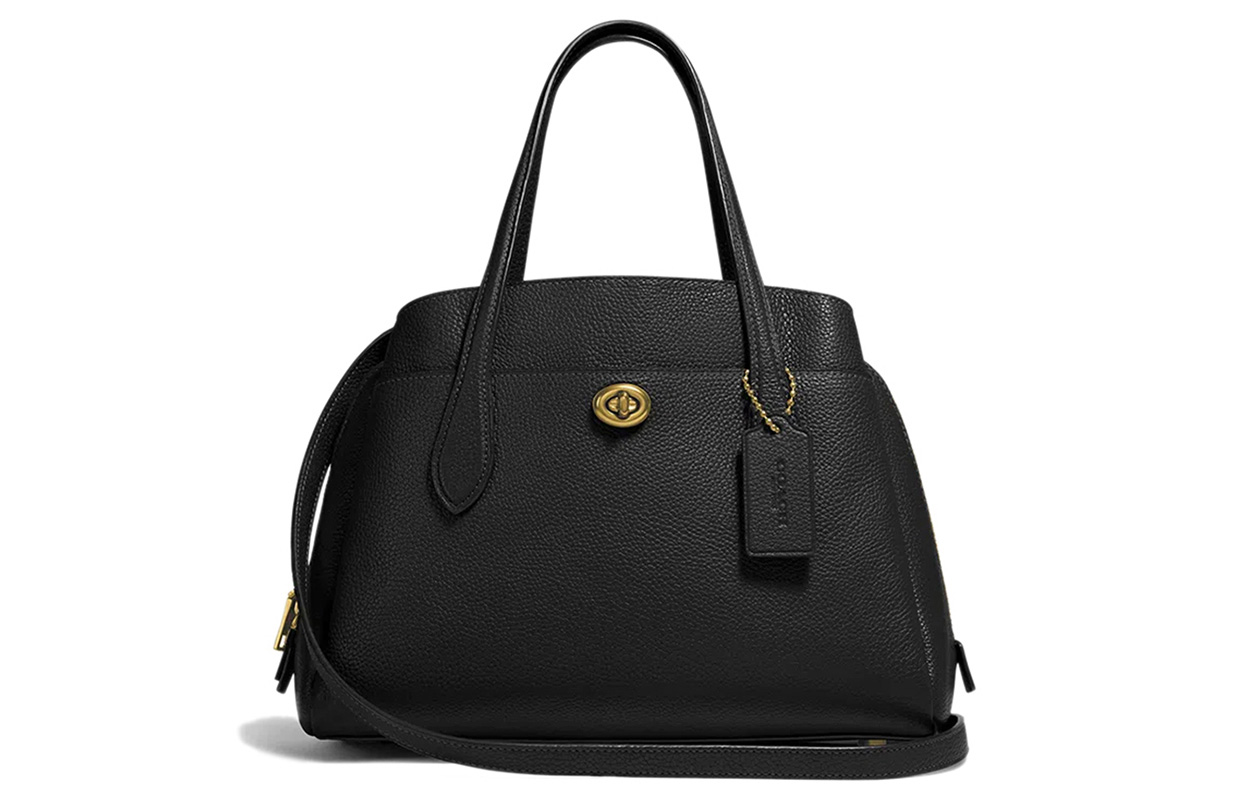 

COACH Сумка через плечо большая женская черная