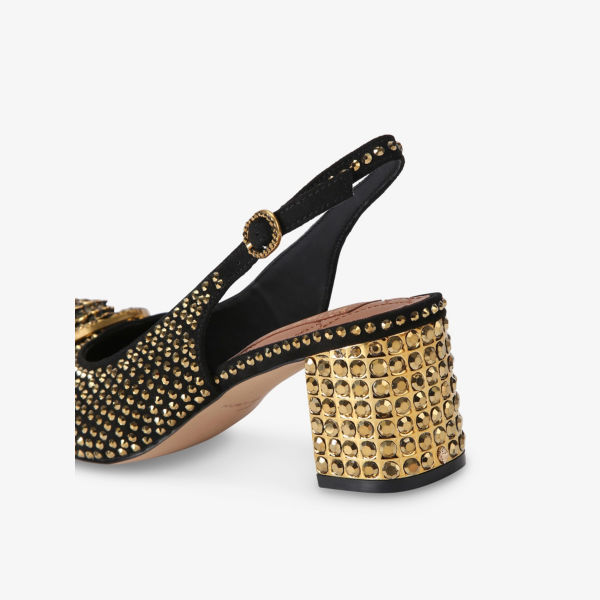Туфли-челси Kurt Geiger London с декоративными шипами, черный / золотой — фото 3