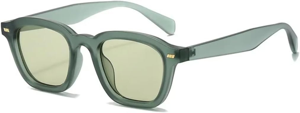 

Солнцезащитные очки с защитой UV400 | Леопардовый принт, заклепки, панк, разноцветные линзы | Для женщин и мужчин, для занятий спортом на открытом воздухе и вождения DSVIGF, Green Green