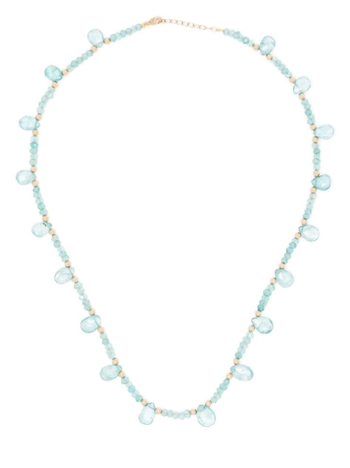 

Колье Arizona Teardrop из желтого золота с апатитом JIA JIA, синий