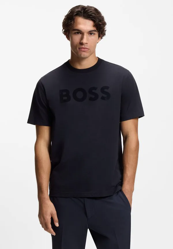Футболка с культовым логотипом Boss, Dark Blue