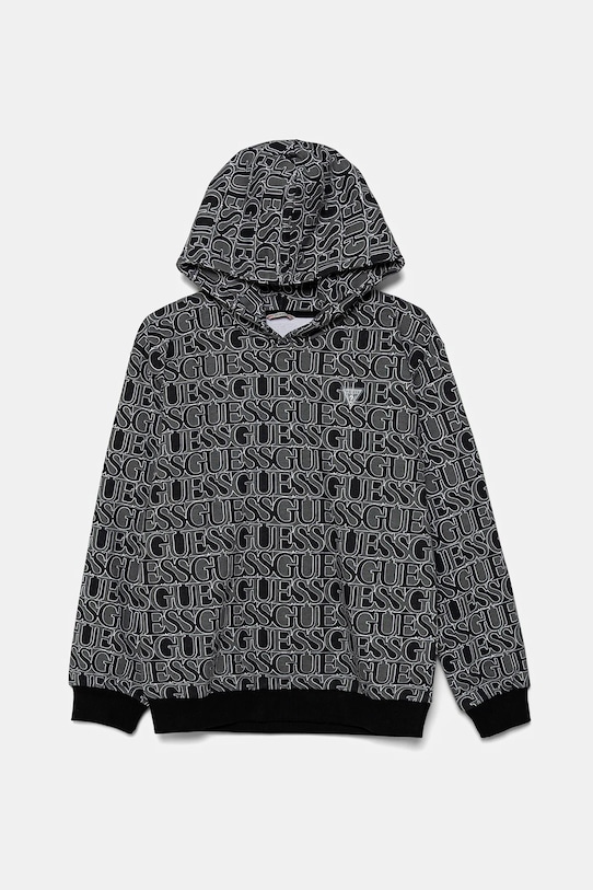 

Детская хлопковая толстовка Guess, черный