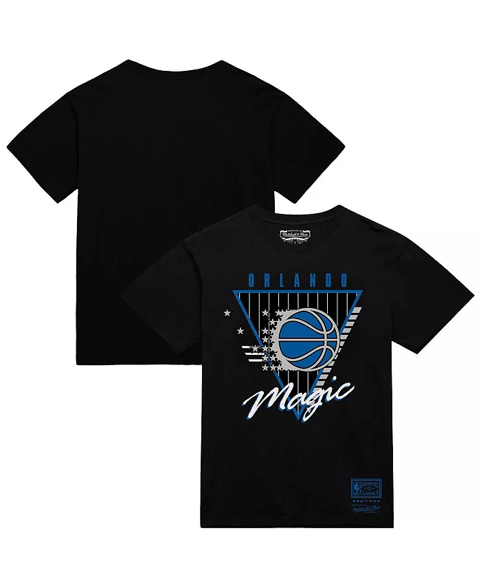 

Мужская футболка Orlando Magic Worldwide Collection с три-логотипом, черная Mitchell & Ness