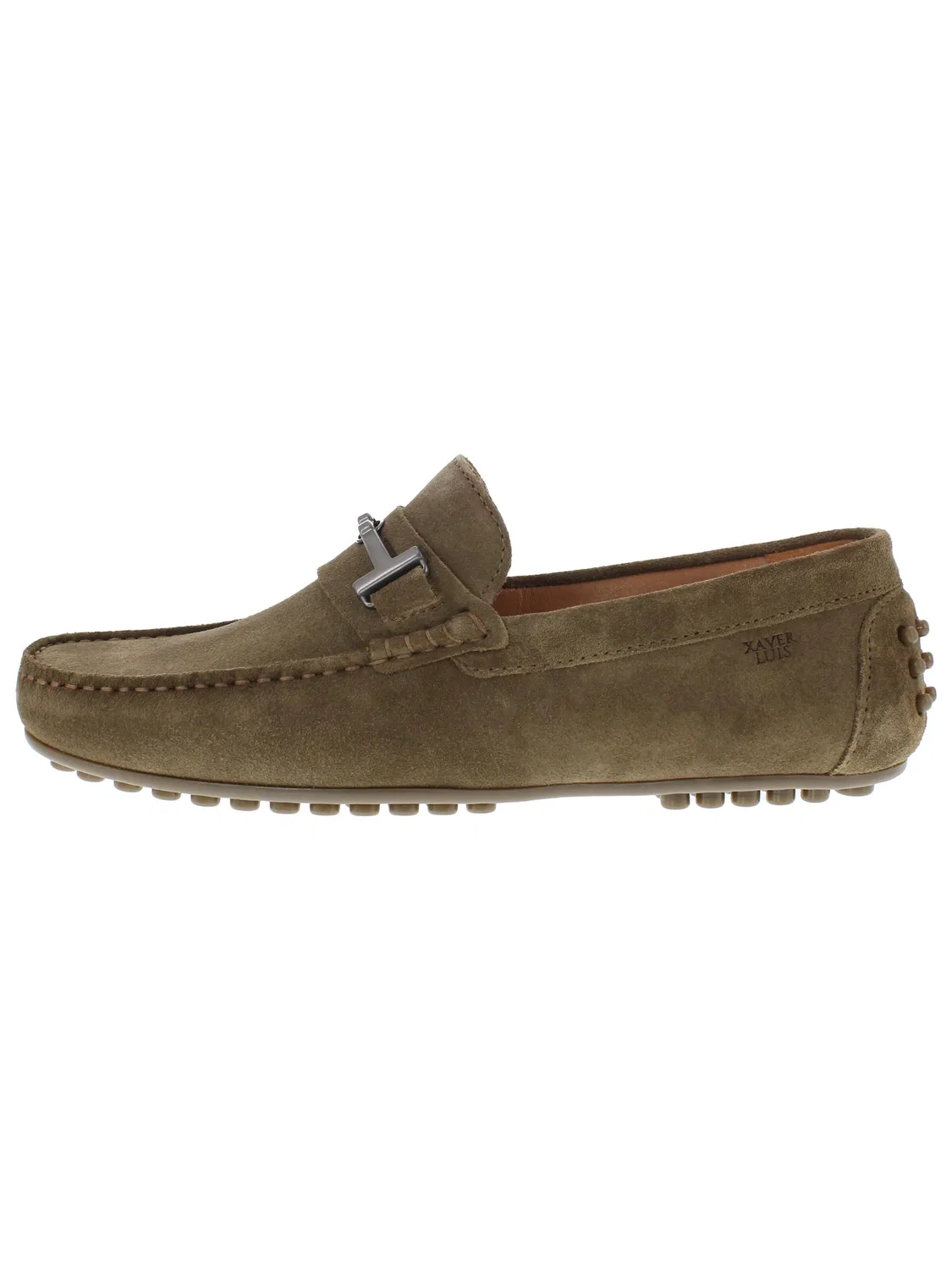 Мокасины 'DAIVEN - Mokassins mit edler Metalltrense' Xaver Luis Schuhmanufaktur, Taupe