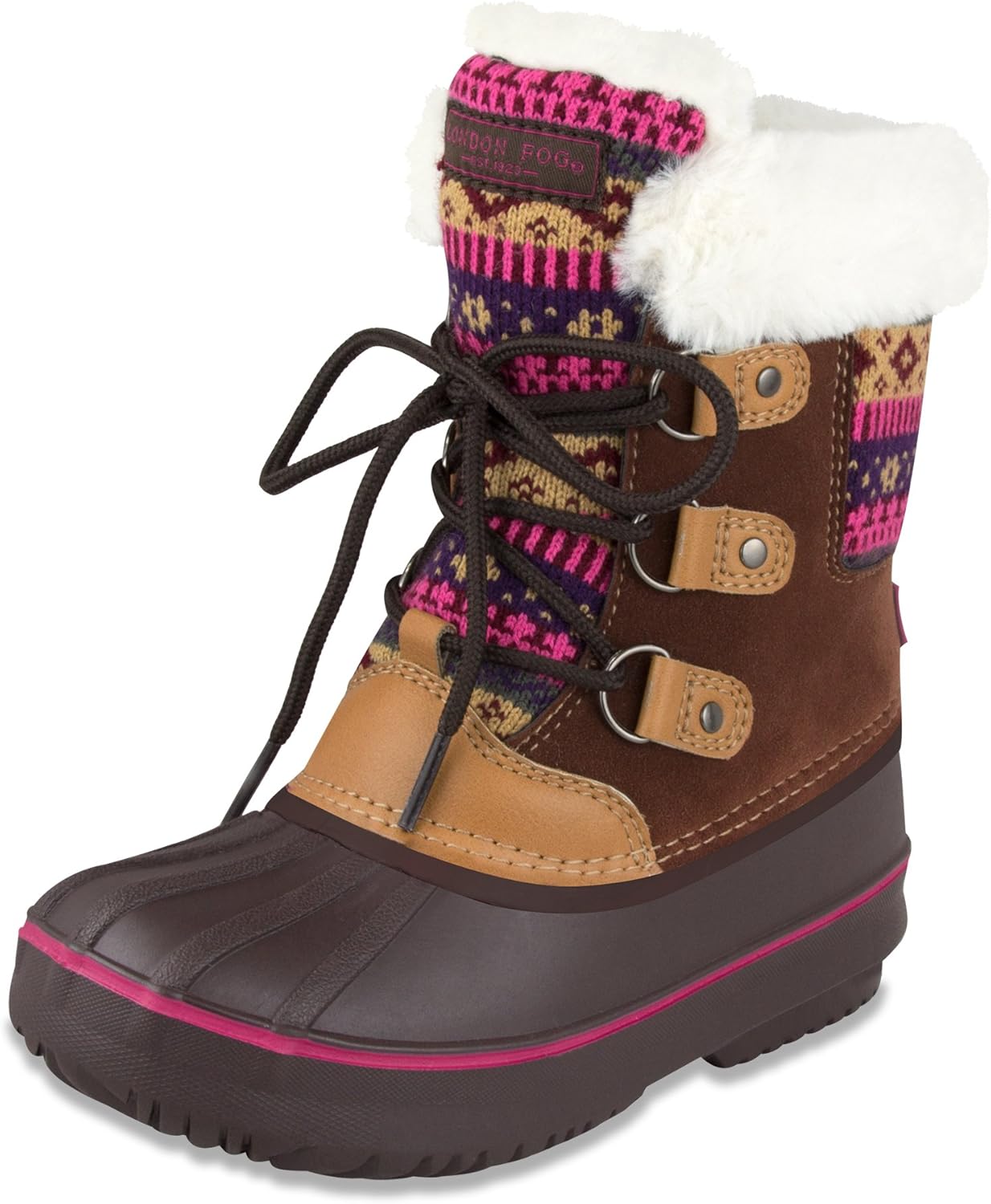 

Сапоги для холодной погоды с теплой подкладкой и снегозащитой London Fog, коричневый