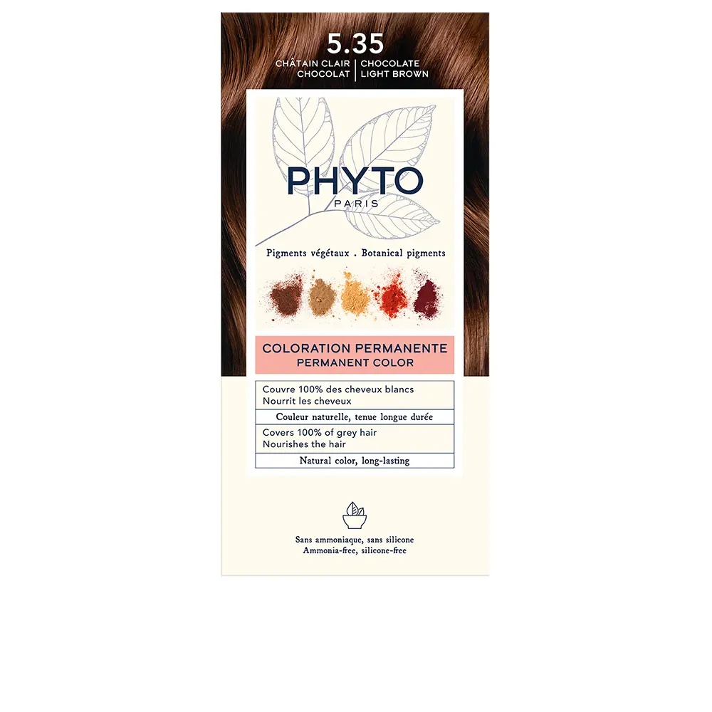 

Краска для волос Phytocolor Phyto, цвет 5.35-castaño claro chocolate, 4 шт.