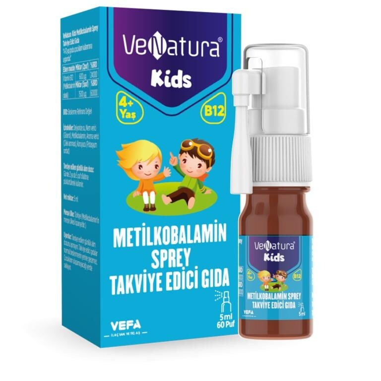 

VeNatura Kids Метилкобаламин спрей 5 мл 60 затяжек