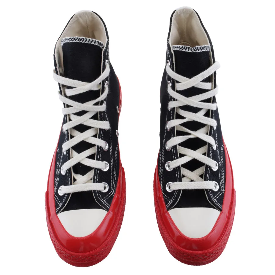 Кроссовки на высокой подошве Comme Des Garcons X Cdg Play Converse, черный — фото 3