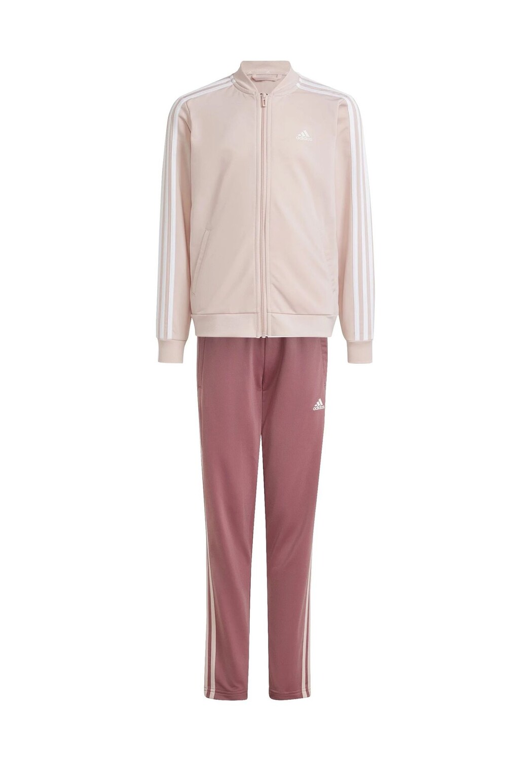 

Детский спортивный костюм на молнии с логотипом Adidas, цвет Sanpin/white