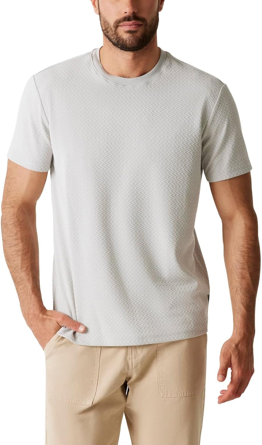 

Мужская футболка с коротким рукавом Guess Blake Textured Crew, Warm Stone Grey, Серый, Мужская футболка с коротким рукавом Guess Blake Textured Crew, Warm Stone Grey