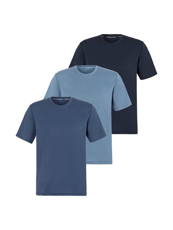 

Футболка светло-голубого/синего/темно-синего цвета Copenhagen Studios