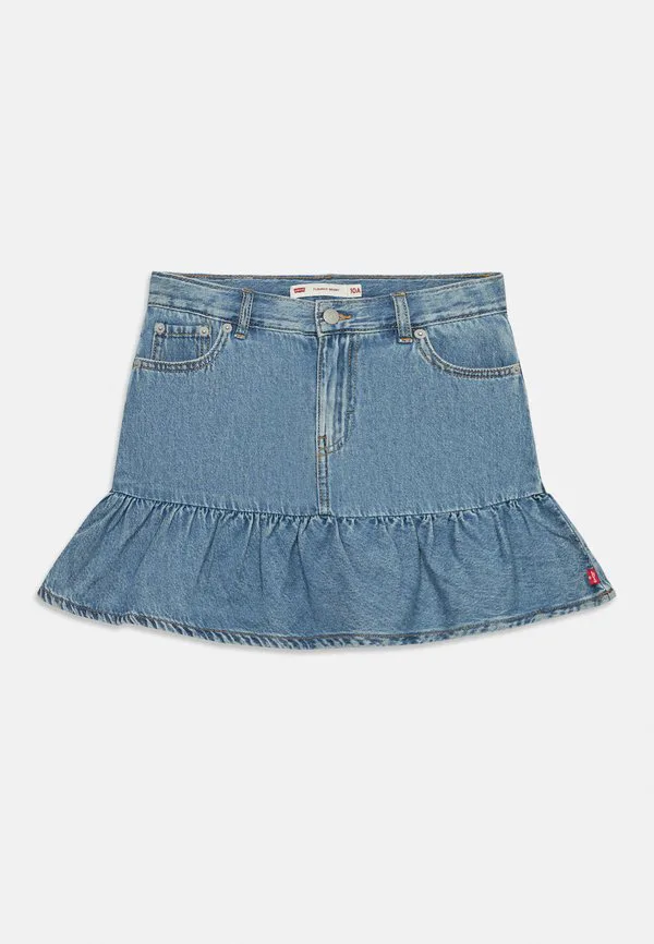Джинсовая юбка-шорты с оборками Levi'S, Blue Denim — фото 3