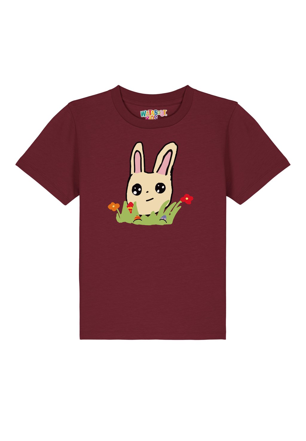 

Футболка с принтом OSTERHASE MIT BLUMEN Watapparel, цвет burgundy