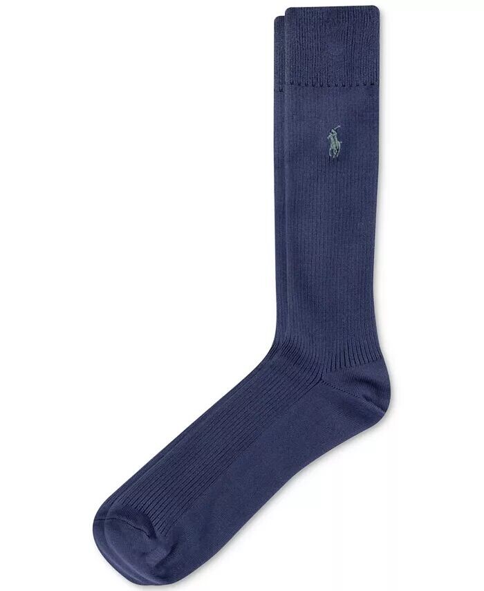 

Мужские супермягкие ребристые носки Crew Polo Ralph Lauren, синий