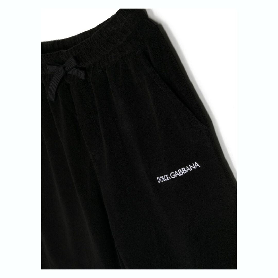 

Черные шорты с логотипом Dolce & Gabbana, черный
