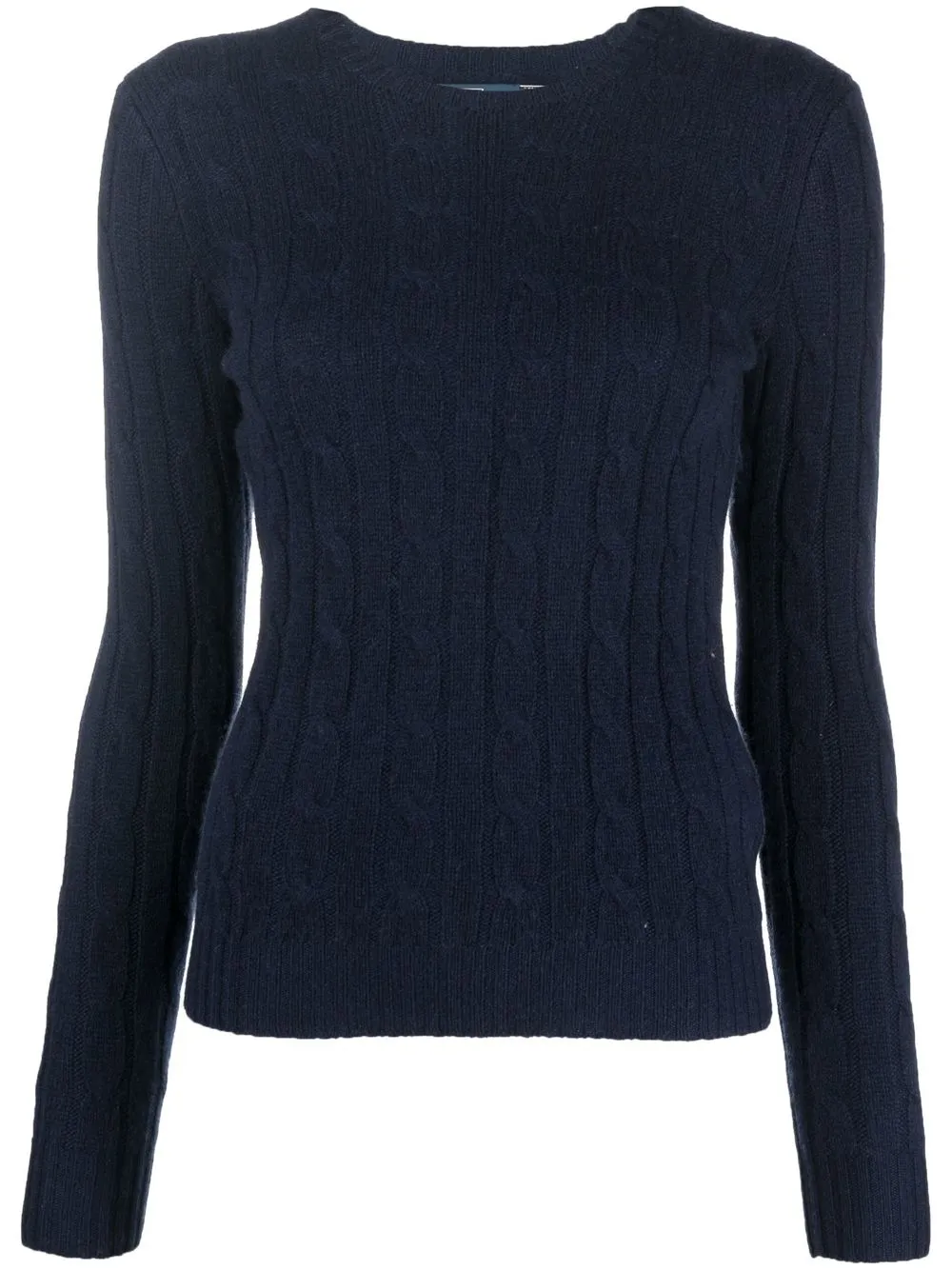 

Кашемировый джемпер фактурной вязки POLO RALPH LAUREN, синий