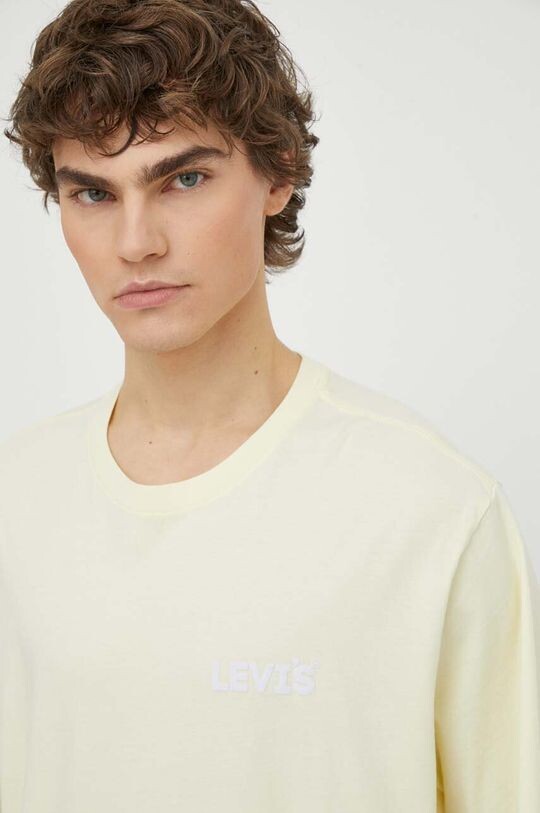 

Хлопковая футболка Levi's, желтый