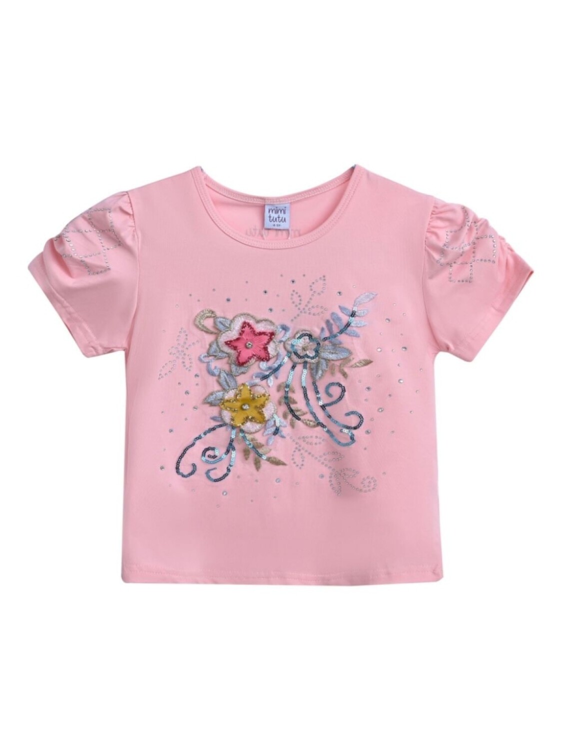 

Футболка с аппликацией Mimi Tutu, розовый
