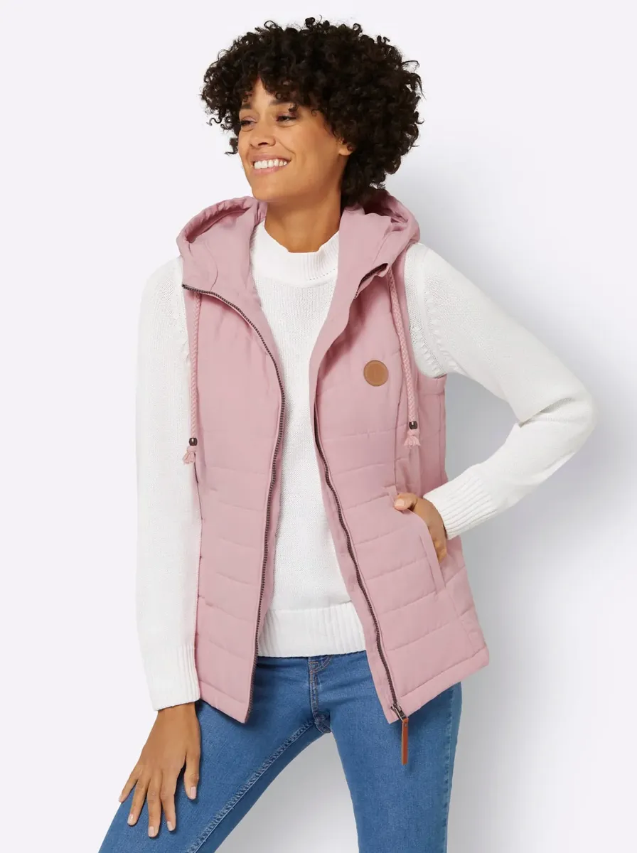

Повседневный образ стеганый жилет Casual Looks, цвет Hortensie