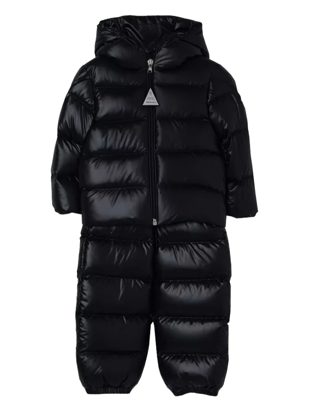 

Стеганый зимний комбинезон с капюшоном Salongo Moncler Enfant, черный