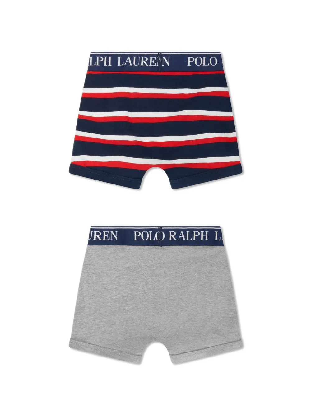 Комплект из двух боксеров с вышивкой Polo Pony POLO RALPH LAUREN KIDS, серый — фото 2
