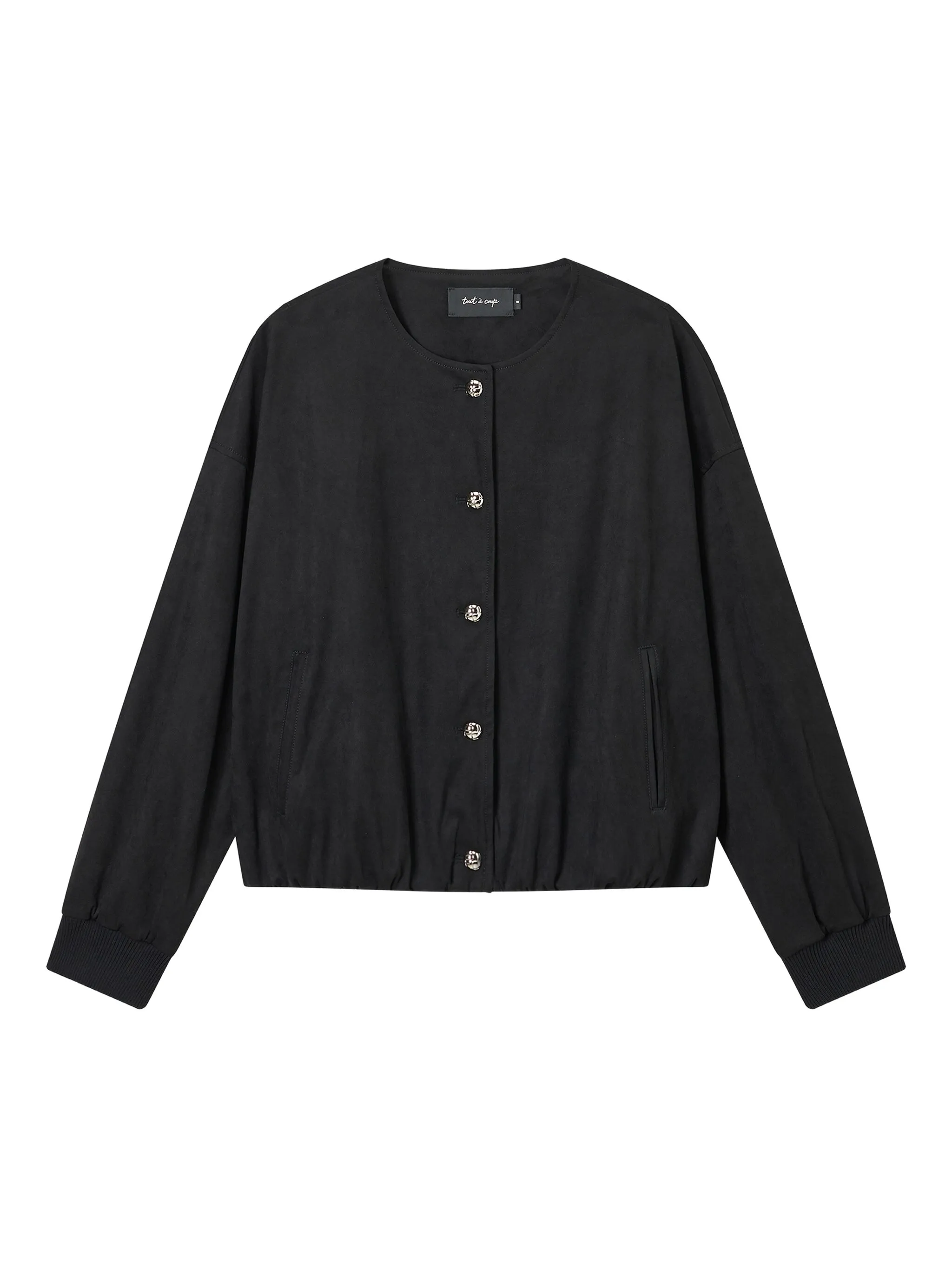 

Куртка с кулиской и декоративными пуговицами Tout A Coup, черный