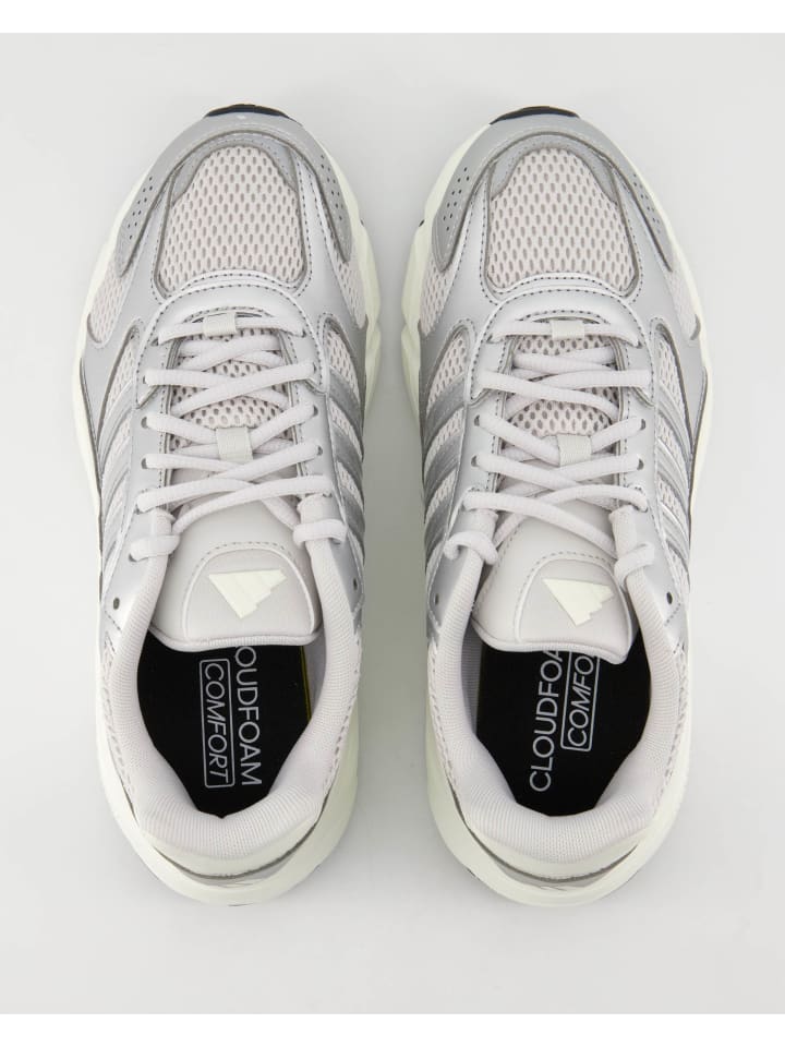 Кроссовки на шнуровке adidas, серебряный — фото 4