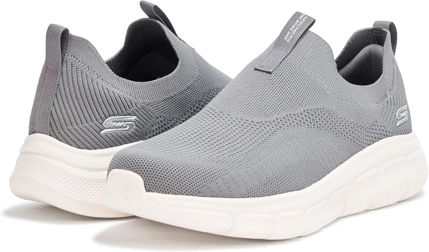Мужские кроссовки Skechers Bobs B Flex-Frigid Edge, Grey Dark — фото 3