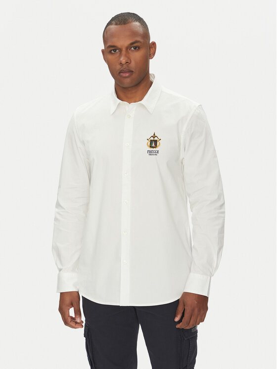 

Рубашка обычного кроя 251CA1261CT3288 Aeronautica Militare, белый