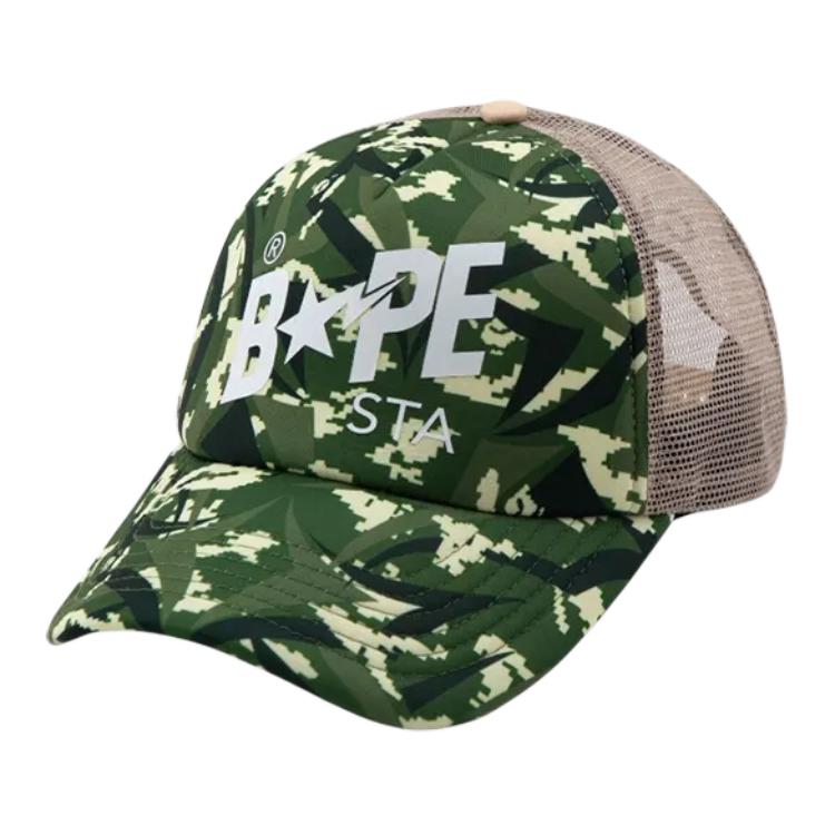 

A BATHING APE Бейсболка унисекс разноцветная, Green