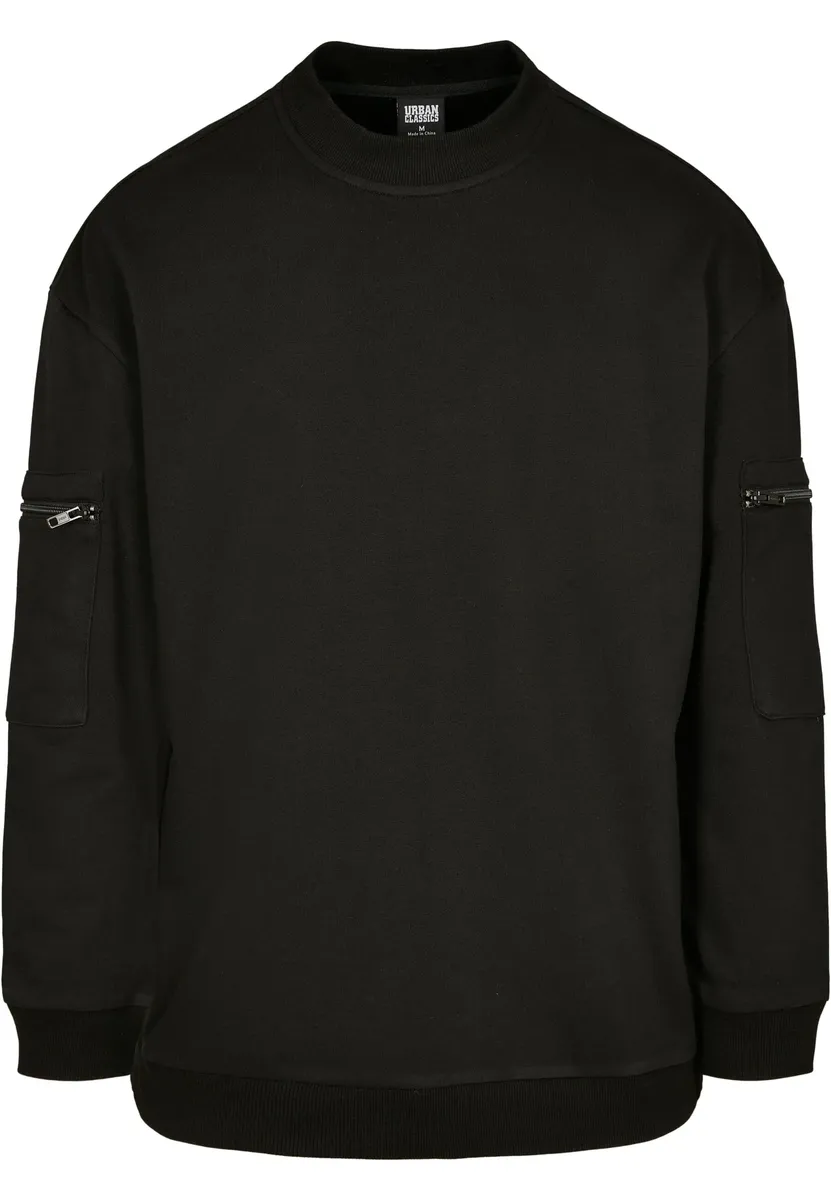 

Свитер с круглым вырезом URBAN CLASSICS " Urban Classics Men's Training Terry Crew", черный