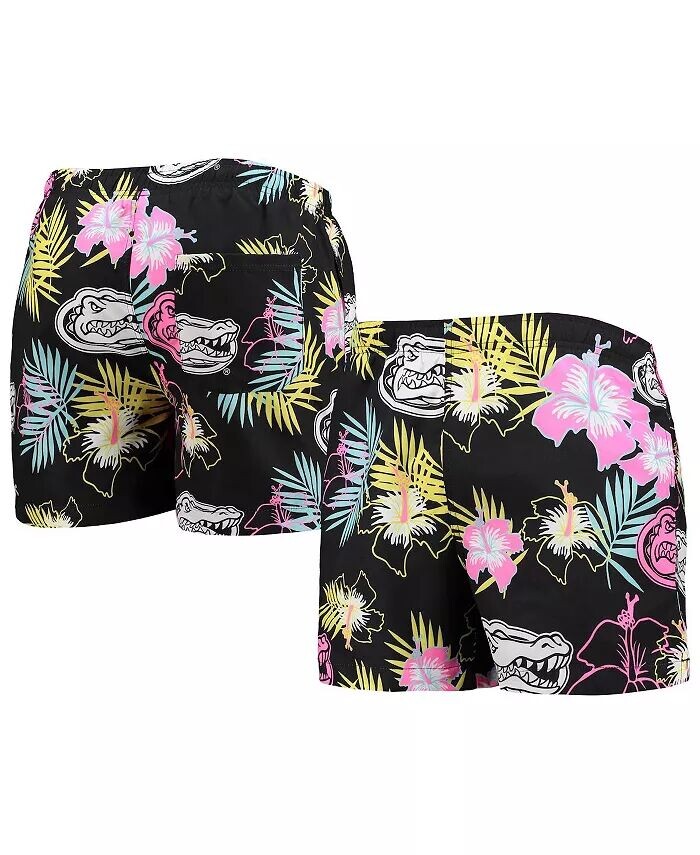 

Мужские черные плавки Florida Gators Neon Floral FOCO