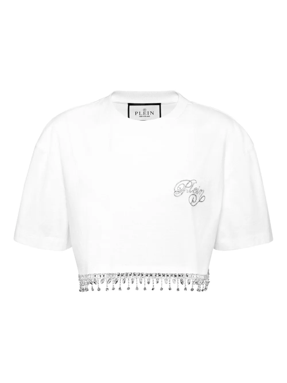 

Укороченная футболка Signature Philipp Plein, белый