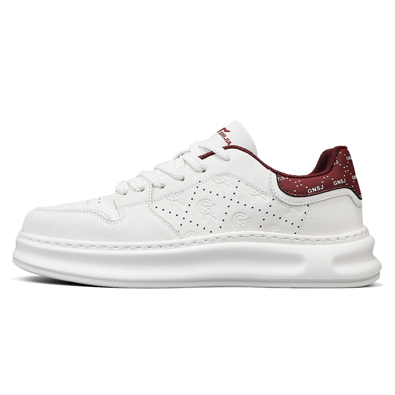 

G.N.SHIJIA Мужские лоу-топ скейтборд кроссовки бежево-красные, цвет Beige Red