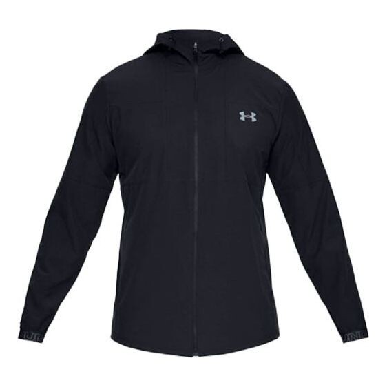 

Куртка vanish woven full zip jacket 'black' Under Armour, черный