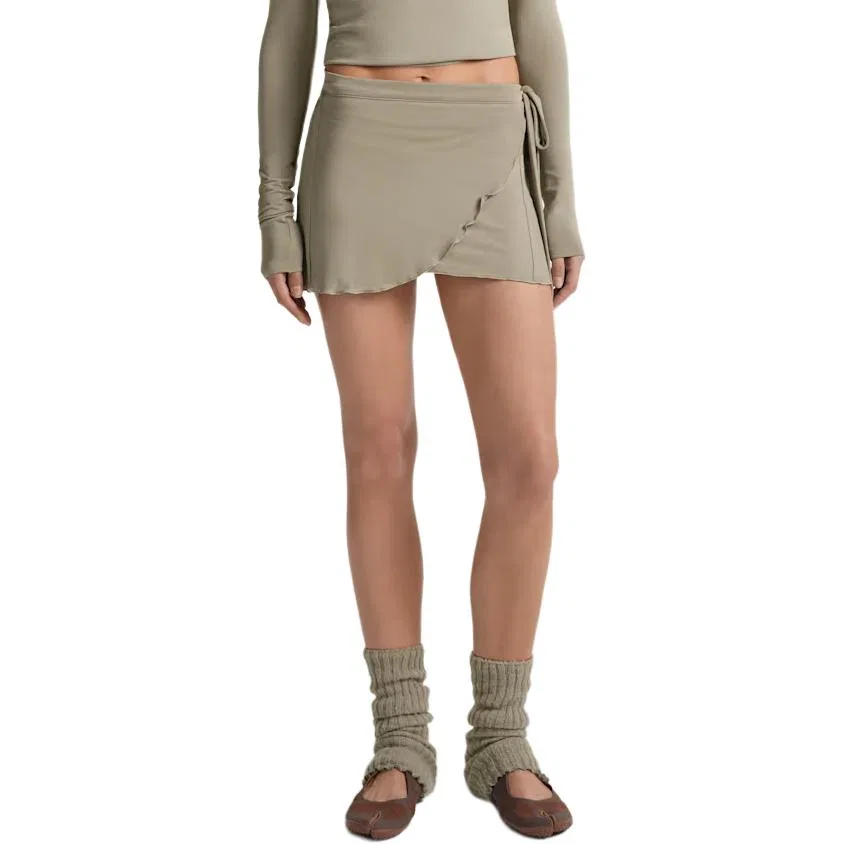 Юбка-запах женская SKIMS Stretch Knit Nike, NSKM DUNE
