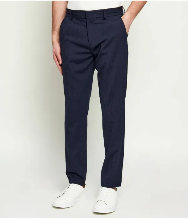 Шерстяные брюки P-Genius-RDSWGPK262F slim fit Boss, темно-синий — фото 3