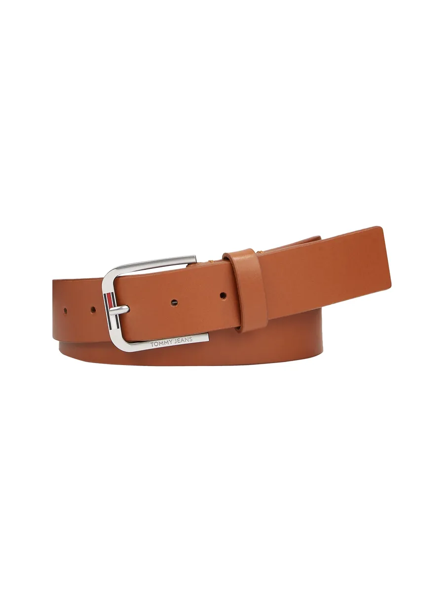 

Кожаный ремень Tommy Jeans "TJM AUSTIN 3.5" с надписью-логотипом, цвет Cognac