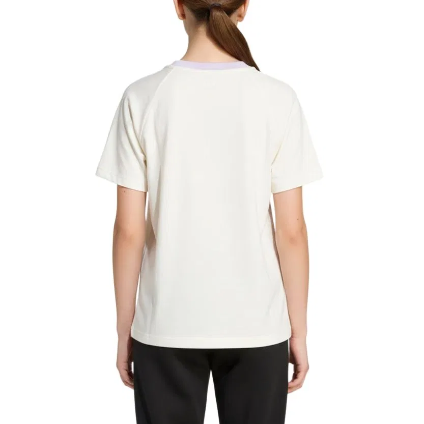 Детская футболка с круглым вырезом Adidas Originals, White/Purple — фото 3