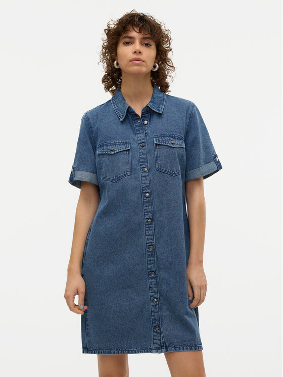 

Джинсовое платье стандартный крой Jennie 10309665 Vero Moda, синий