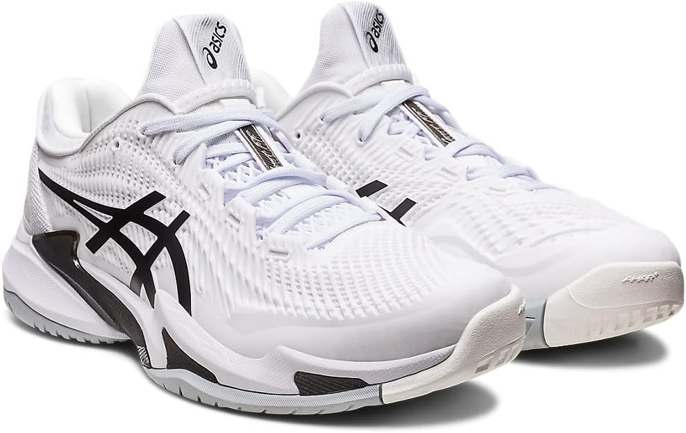 Теннисные кроссовки Asics Men's Court FlyteFoam 3, белый/черный — фото 2